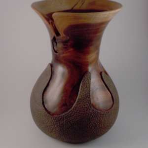 Texture Wrap Wood Vase