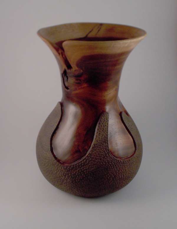 Texture Wrap Wood Vase