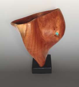 Freeform Hand-carved Wood Vessel