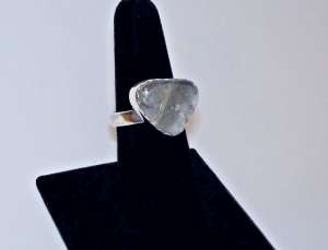 Sterling Beach Glass Ring