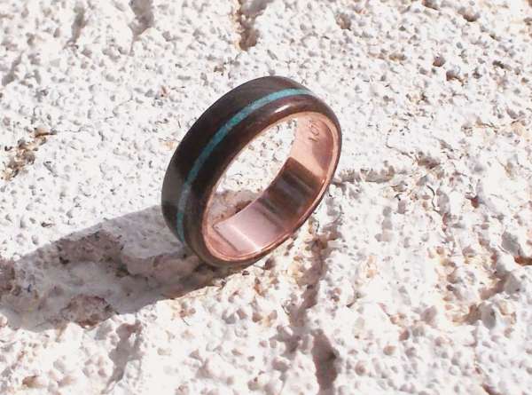 copper core wood ring