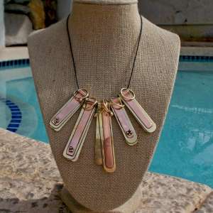 Copper Paddles Necklace