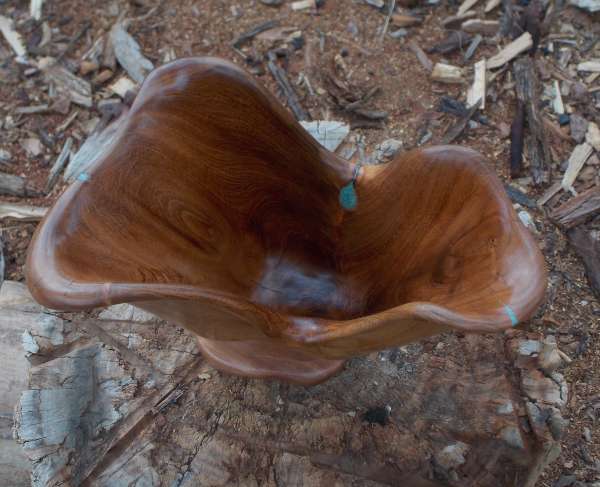 Sublime freeform hand-carved Mesquite vessel 3