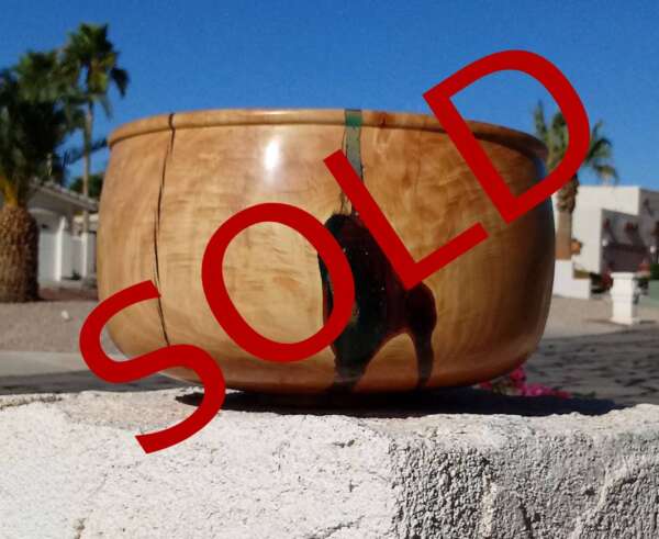 SOLD pine bowl